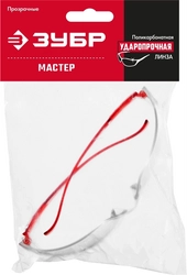 ЗУБР  открытого типа, прозрачные, широкая монолинза, облегчённые, защитные очки (110325) 110325_z01
