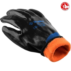 ЗУБР  АРКТИКА, L-XL, акрил+нейлон, с нитриловым обливом, двухслойные, утеплённые перчатки, Профессионал (11469-XL) 11469-XL