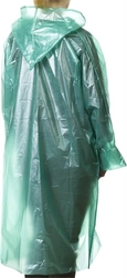 STAYER  полиэтилен, зеленый, S-XL, 50 микрон, плащ-дождевик (11610) 11610