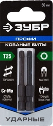 ЗУБР  TX 25, 50 мм, 2 шт, ударные биты, Профессионал (26025-25-50-S2) 26025-25-50-S2