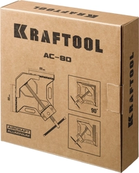 KRAFTOOL  AC-80, глубина зажима 70 мм, мощная алюминиевая угловая струбцина (32202) 32202