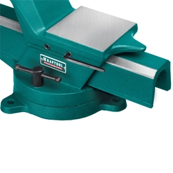 KRAFTOOL  Forge-130/150, с регулировкой компенсации люфта, кованые стальные тиски (32700-150) 32700-150
