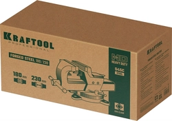 KRAFTOOL  Forge-180/230, с регулировкой компенсации люфта, кованые стальные тиски (32700-230) 32700-230