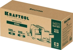 KRAFTOOL  Steel, 125 мм, стальные слесарные тиски (32701-125) 32701-125