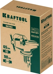 KRAFTOOL  Mini, 65 мм, стальные настольные тиски (32713-75) 32713-75