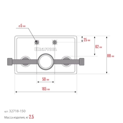 KRAFTOOL  165 мм, столярные тиски (32718-150) 32718-150