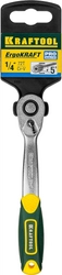 KRAFTOOL  1/4″, 72 зубца, изогнутая трещотка для торцовых головок, Pro (27795-1/4) 27795-1/4_z02