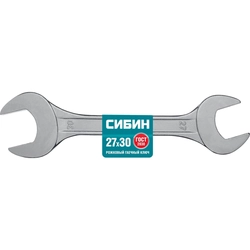 СИБИН  27 x 30 мм, рожковый гаечный ключ (27014-27-30) 27014-27-30