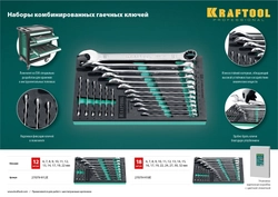 KRAFTOOL  12 шт, 6 - 22 мм, набор комбинированных гаечных ключей (27079-H12E) 27079-H12E