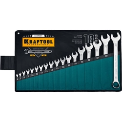 KRAFTOOL  18 шт, 6 - 32 мм, набор комбинированных гаечных ключей (27079-H18) 27079-H18_z01