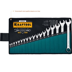 KRAFTOOL  18 шт, 6 - 32 мм, набор комбинированных гаечных ключей (27079-H18) 27079-H18_z01