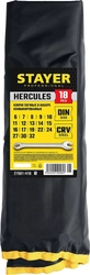 STAYER  HERCULES, 18 шт, 6 - 32 мм, набор комбинированных гаечных ключей, Professional (27081-H18) 27081-H18_z01