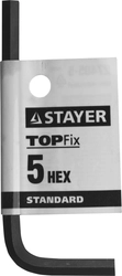STAYER  5 мм, имбусовый ключ (27405-5) 27405-5