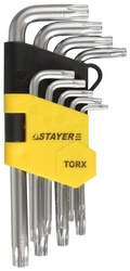 STAYER  9 шт, набор коротких имбусовых ключей (2743-H9) 2743-H9