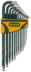 KRAFTOOL  13 шт, набор длинных имбусовых ключей (27444-H13) 27444-H13