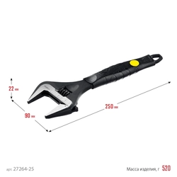 STAYER  Cobra, 250/50 мм, разводной ключ, Professional (27264-25) 27264-25