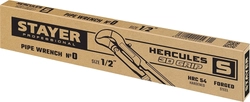 STAYER  Hercules-S, №0, 1/2″, 240 мм, трубный ключ с изогнутыми губками, Professional (27311-0) 27311-0_z01