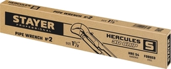 STAYER  Hercules-S, №2, 1.5″, 440 мм, трубный ключ с изогнутыми губками, Professional (27311-2) 27311-2_z01