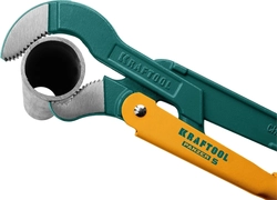 KRAFTOOL  PANZER-S, №0, 1/2″, 240 мм, трубный ключ с изогнутыми губками (2733-05) 2733-05_z02