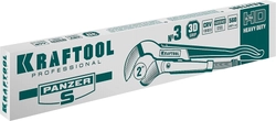 KRAFTOOL  PANZER-S, №3, 2″, 560 мм, трубный ключ с изогнутыми губками (2733-20) 2733-20_z02