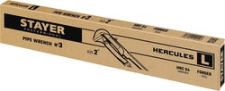 STAYER  Hercules-L, №3, 2″, 560 мм, трубный ключ с прямыми губками (27331-3) 27331-3