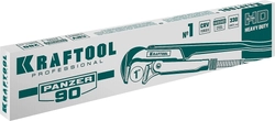 KRAFTOOL  PANZER-90, №1, 1″, 330 мм, трубный ключ с прямыми губками (2734-10) 2734-10_z02