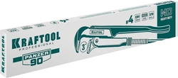 KRAFTOOL  PANZER-90, №4, 3″, 670 мм, трубный ключ с прямыми губками (2734-30) 2734-30_z02