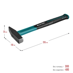 KRAFTOOL  Fiberglass, 300 г, слесарный молоток (2007-03) 2007-03