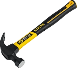 STAYER  Hercules, 560 г, молоток-гвоздодёр столярный с фиберглассовой рукояткой, Professional (2026-560) 2026-560_z02