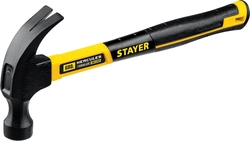 STAYER  Fiberglass, 680 г, с фиберглассовой рукояткой, столярный молоток-гвоздодёр, Professional (2026_z02) 2026_z02