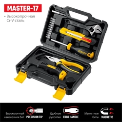STAYER  Master-17, 17 предм., универсальный набор инструмента для дома (2205-H17) 2205-H17
