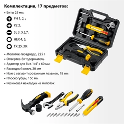 STAYER  Master-17, 17 предм., универсальный набор инструмента для дома (2205-H17) 2205-H17