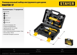STAYER  Master-17, 17 предм., универсальный набор инструмента для дома (2205-H17) 2205-H17