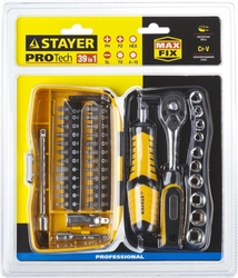STAYER  Pro Tech 39, 39 предм., универсальный набор инструмента (25135-H39) 25135-H39