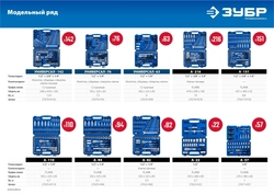 ЗУБР  А-110, 110 предм., (1/2″ + 1/4″), универсальный набор инструмента, Профессионал (27635-H110) 27635-H110_z01