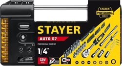STAYER  Auto 57, 57 шт, универсальный набор инструмента (27760-H57) 27760-H57
