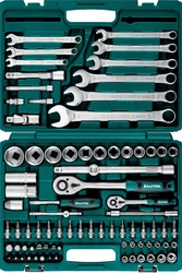 KRAFTOOL  X-Drive 82, 82 предм., (1/2″+1/4″), универсальный набор инструмента (27887-H82) 27887-H82_z03