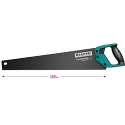 KRAFTOOL  Alligator Black 11, 550 мм, ножовка для точного реза (15205-55) 15205-55