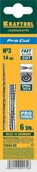 KRAFTOOL  Pro Cut, 130 мм, 6 шт, спиральные полотна для лобзика (15344-03) 15344-03