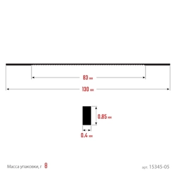 KRAFTOOL  №5, 130 мм, 10шт, полотна ювелирные для лобзика (15345-05) 15345-05