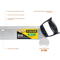 STAYER  Fine, 300 мм, ножовка для стусла c обушком (1536-30) 1536-30_z01