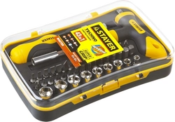 STAYER  T-Compact-43, 43 предм., реверсивная отвертка с насадками (25084-H43) 25084-H43