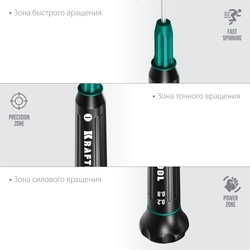 KRAFTOOL  Precision SL0.8, отвертка для точных работ (25681-0.8) 25681-0.8