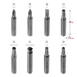 KRAFTOOL  Precision-51,  51 предм., для точных работ, отвертка (25691) 25691