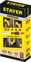 STAYER  Hercules, 4 предм, набор стамесок-долот, Professional (18205-H4) 18205-H4