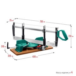 KRAFTOOL  Alligator 3D, 600 мм, стусло прецизионное поворотно-наклонное (15451-600) 15451-600