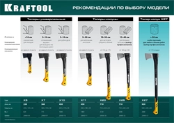KRAFTOOL  X10, 750/1000 г, в чехле, 450 мм, универсальный топор (20660-10) 20660-10