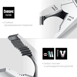 KRAFTOOL  160 мм, комбинированные плоскогубцы с эксцентриковым шарниром (22011-1-16) 22011-1-16_z01