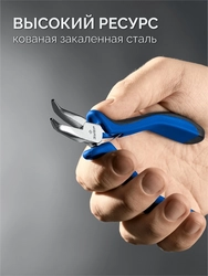 ЗУБР  120 мм, мини тонкогубы изогнутые, Профессионал (22170-4) 22170-4_z01