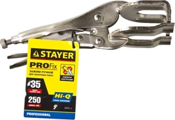 STAYER  Pro-Fix, 250 мм, ручной зажим, Professional (22470) 22470_z01